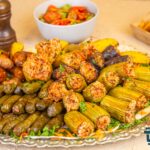 طبق كوسة/باذنجان/فلفل/كرنب