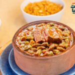 طاجن بامية باللحمه